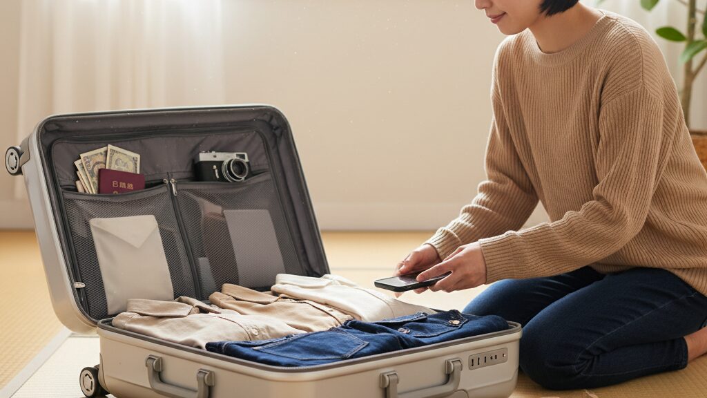 基準となる京都旅行 2泊3日 持ち物