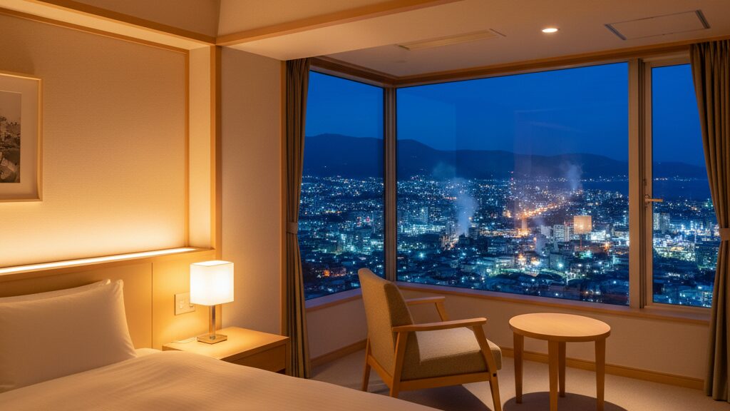 景色が良いと評判のホテルエース 別府