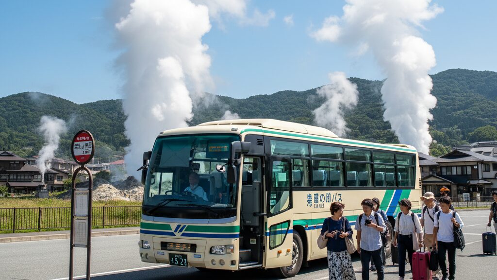 路線バスや観光バスでのアクセス