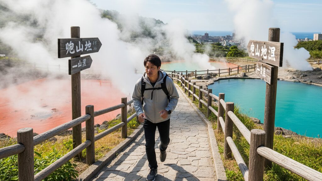 別府地獄めぐりを1時間で回るコース