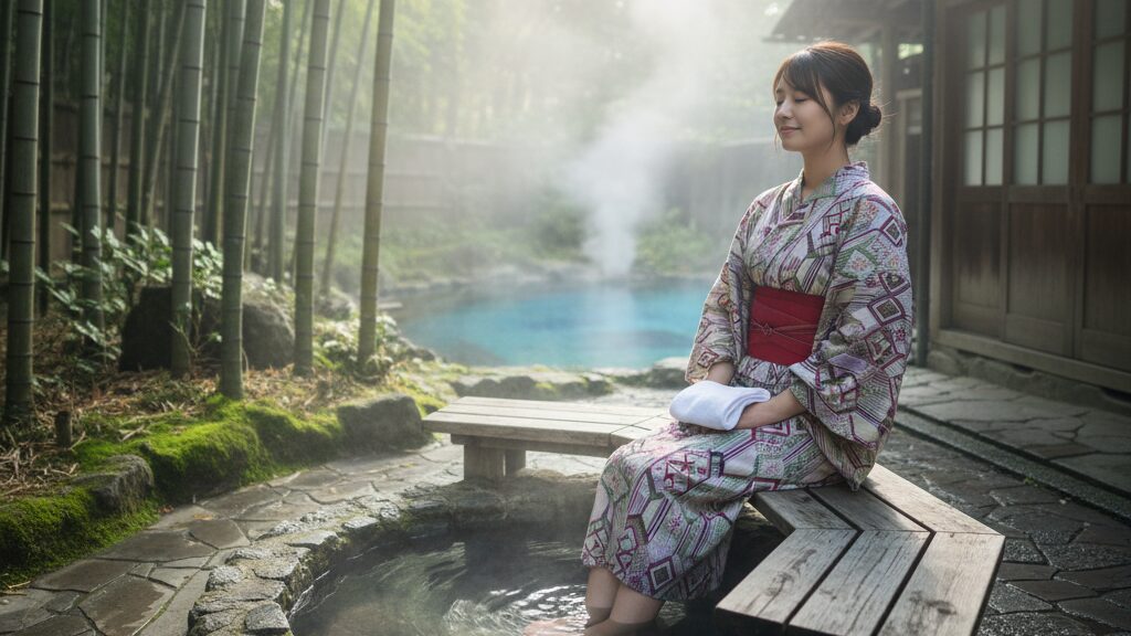 別府地獄めぐりでは入浴もできる