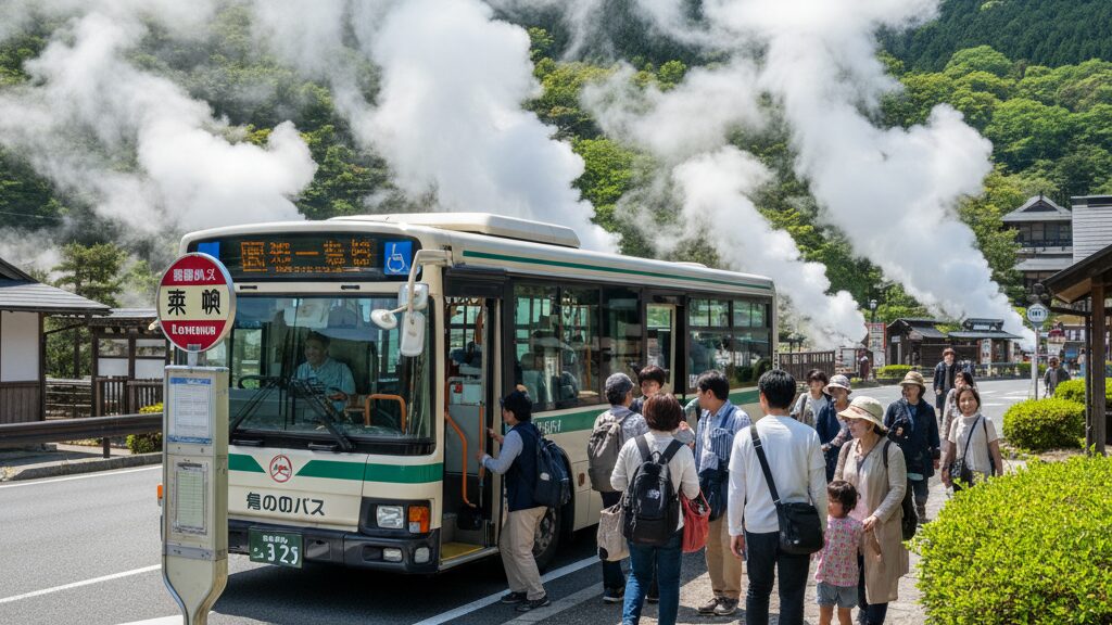 バスでのアクセスとお得な乗り放題券