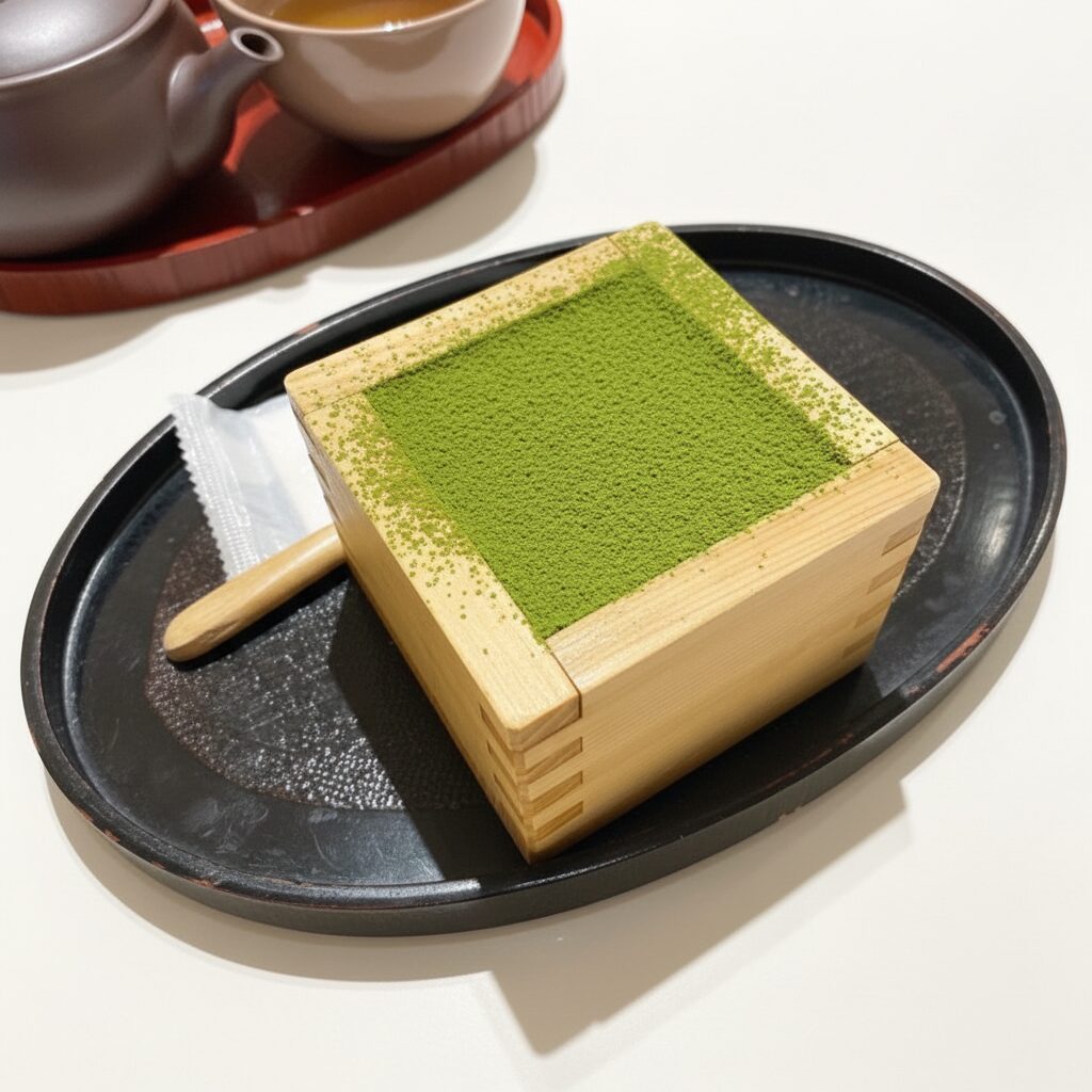 「もみじ茶屋」の「宇治抹茶ティラミス」