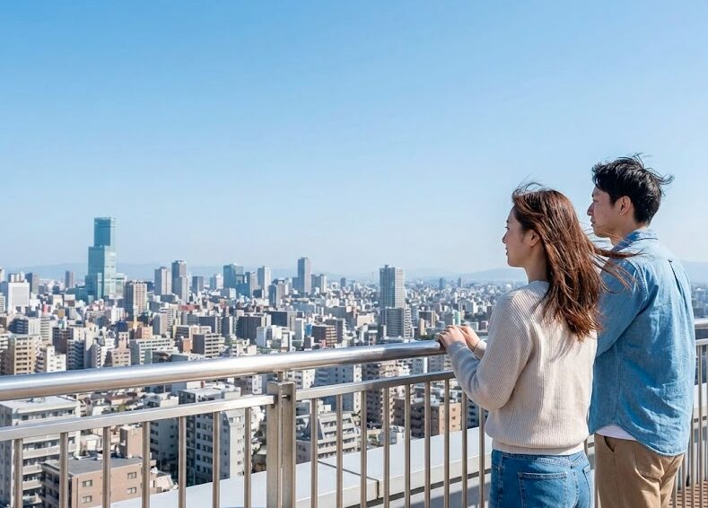 南海電鉄のセット券なら屋外展望台も