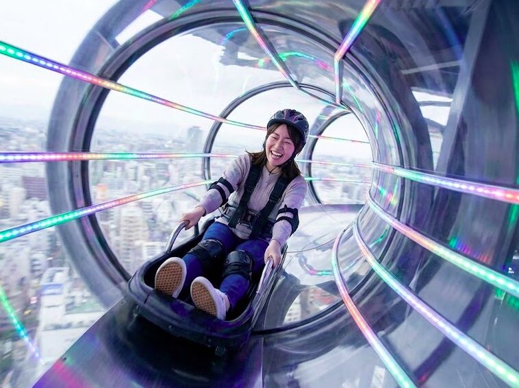 怖いけど楽しいタワースライダーの感想と速度.