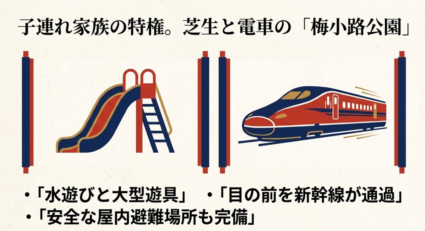 子連れ家族の特権・梅小路公園
