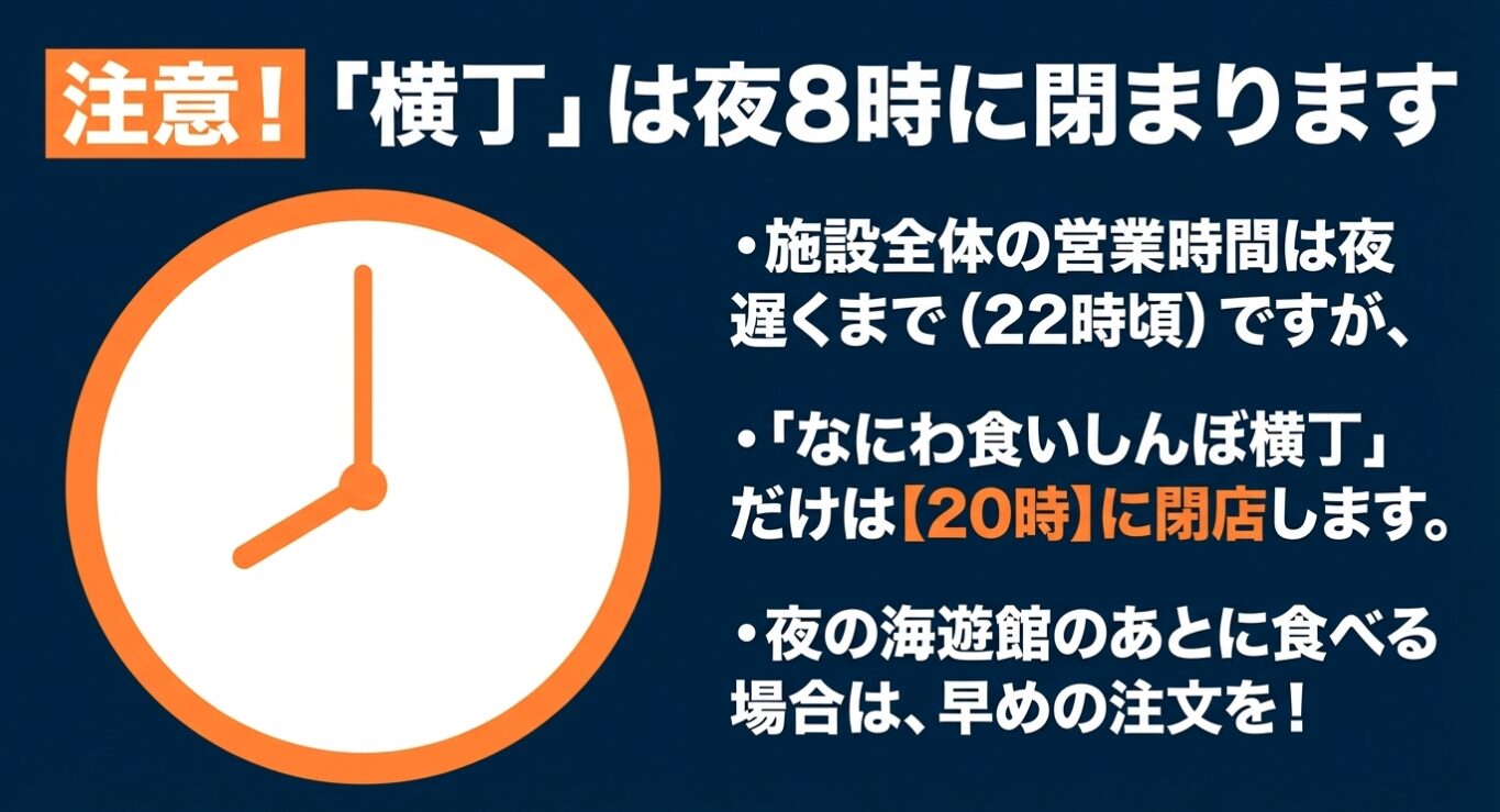注意!「横丁」は夜8時に閉まります